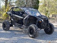 SuperATV Стекло низкое ветровое половинка для Can-Am Maverick X3 2017 -