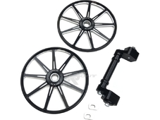 TKI Комплект установки колёс 9-Spoke 9'' для POLARIS ось смещения 1 INCH/2 WHEEL в комплекте (черный) в Самаре